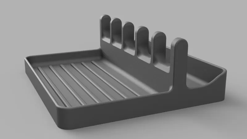 Kitchen Spatula Drain Tray - Model preview 4