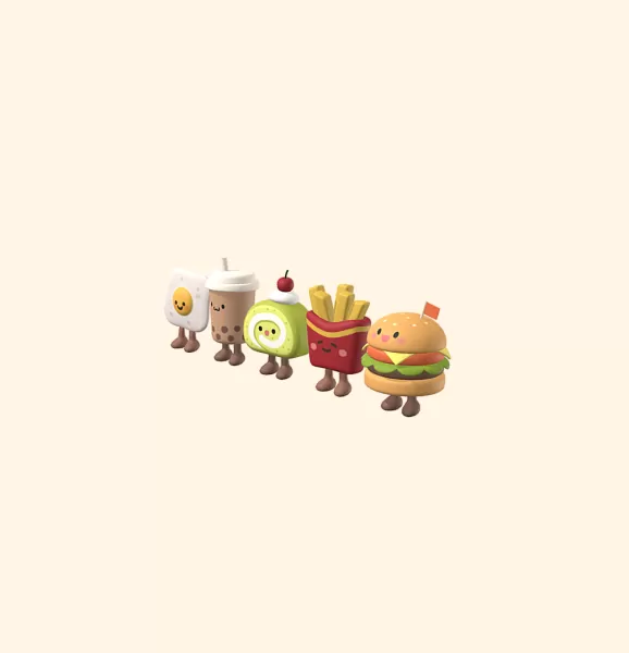 Food Monster Pack - Model preview 2