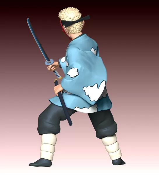 Sakonji Urokodaki - Demon Slayer - Model preview 8