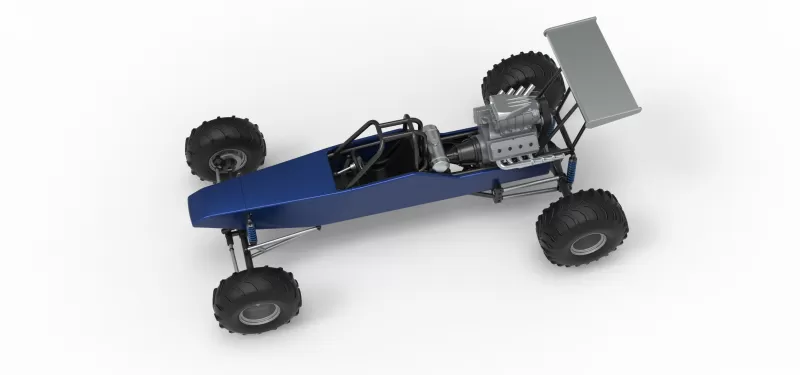Vintage Mud dragster Scale 1:25 - Model preview 4
