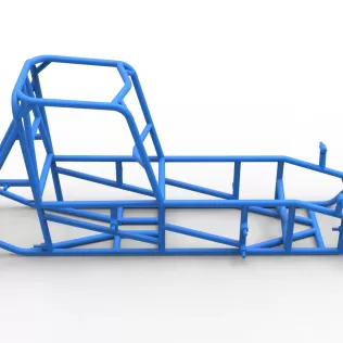 Frame of Vintage Sprint car Version 2 Scale 1:25 - Model thumbnail 14