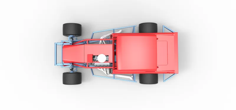 Vintage Asphalt Modified stock car V9 Scale 1:25 - Model preview 11