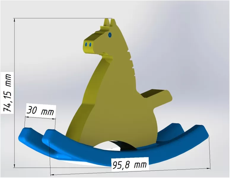 Rocking Horse Toy - Model preview 1