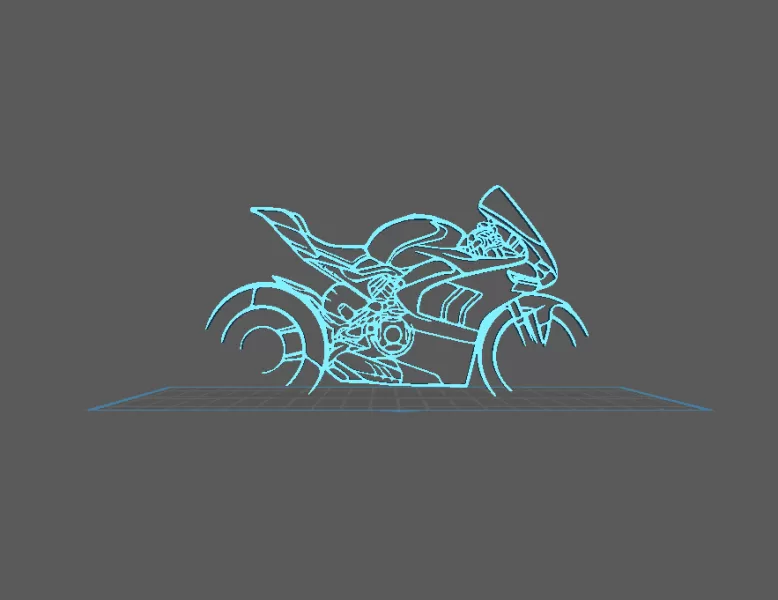 Ducati - Panigale V4R Wall Art - Model preview 1