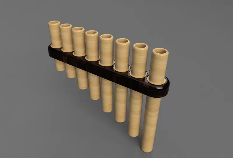 Indian Pan Flute – 8 Notes (C5 to C6) - Model preview 2