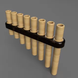 Indian Pan Flute – 8 Notes (C5 to C6) - Model thumbnail 2