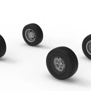 Wheel Set of Mod Lite Race car Version 2 Scale 1:25 - Model thumbnail 6