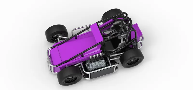Three Quarter Midget Scale 1:25 - Model preview 4