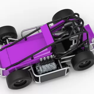 Three Quarter Midget Scale 1:25 - Model thumbnail 4