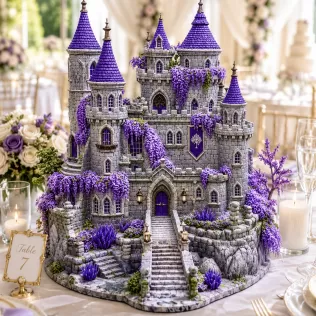 Lavender Bloom Castle STL File for 3D Print