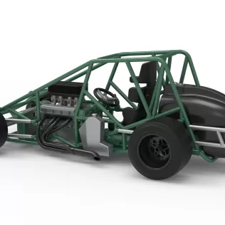 Pavement Silver Crown Car Base Scale 1:25 - Model thumbnail 12