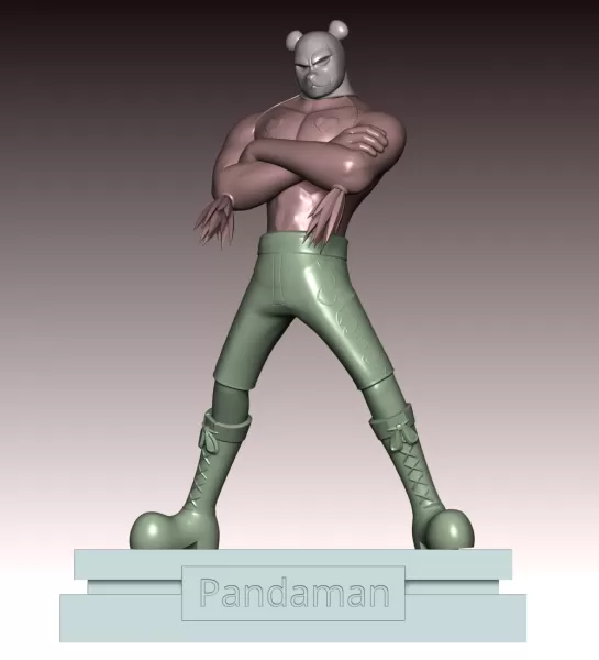Pandaman - One Piece - Model preview 11