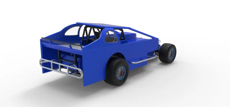 Northeast Dirt Modified stock car Version 2 Scale 1:25 - Model preview 18