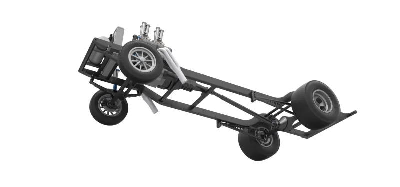 Chassis of Gasser Version 2 Scale 1:25 - Model preview 3