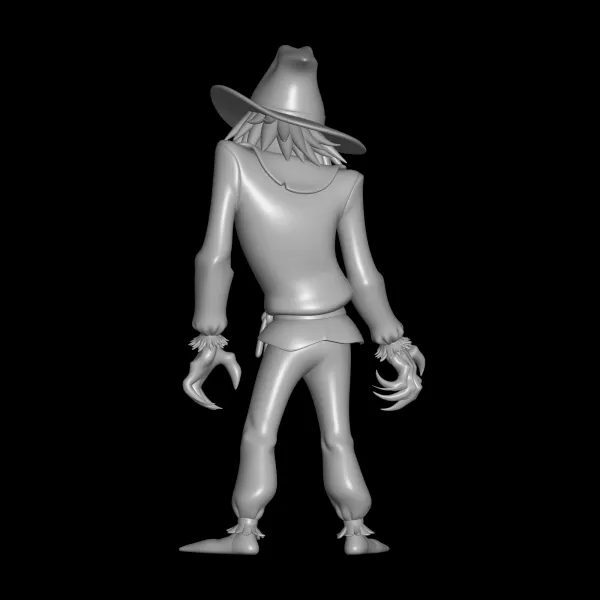Halloween scarecrow STL File, 3D Printing Model - Model preview 3