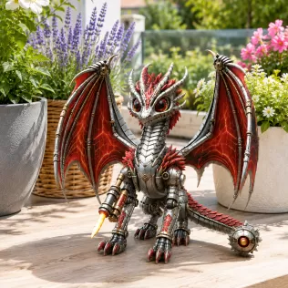 Mechanical Inferno Dragon STL File for 3D Print - Model thumbnail 5