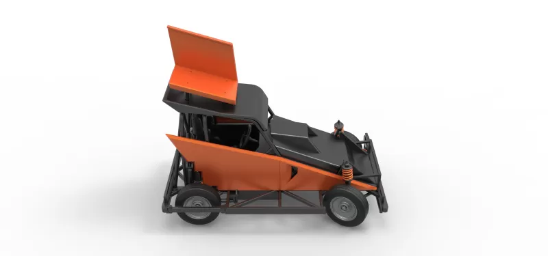 New Zealand Ministock car while turning Version 2 Scale 1 to 25 - Model preview 23