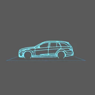 Mercedes - C63 Break Wall Art
