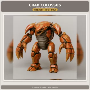 Kitbash Creature Collection – High-Poly Character Figure Pack - Model thumbnail 18