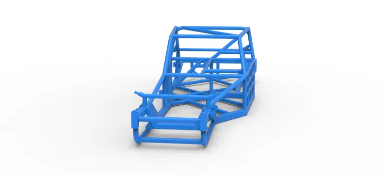 Frame of Vintage Asphalt Modified stock car V2 Scale 1:25 - Model preview 4