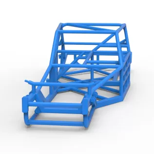 Frame of Vintage Asphalt Modified stock car V2 Scale 1:25 - Model thumbnail 4