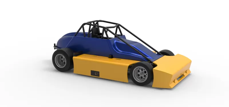 Experimental Pavement Silver Crown Car Version 2 Scale 1:25 - Model preview 24