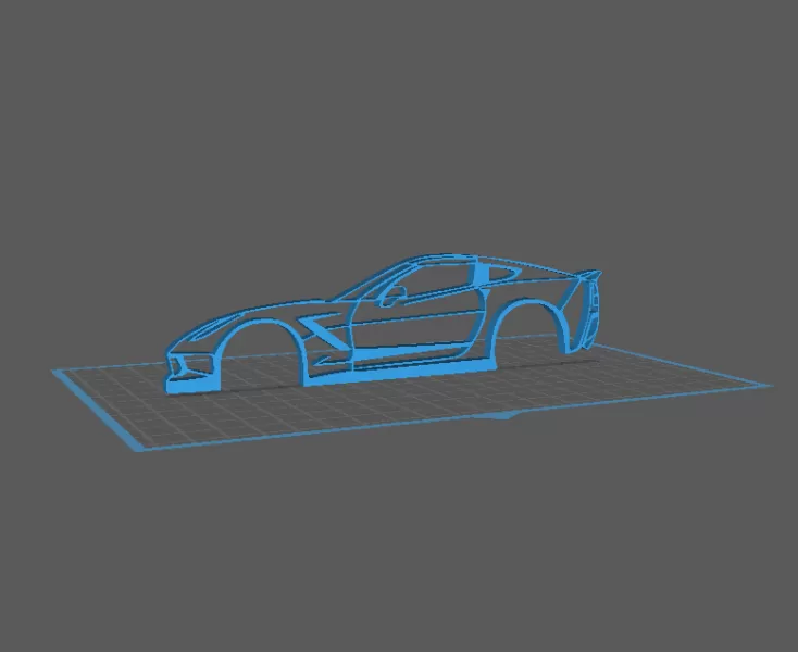 Chevrolet - Corvette C7 Wall Art - Model preview 1