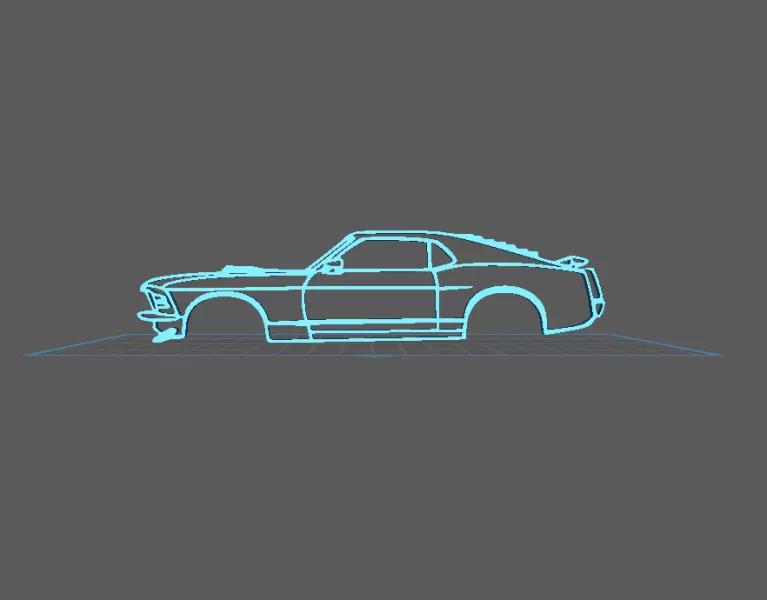 Ford - Mustang Mach 1 Wall Art - Model preview 2