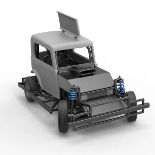 New Zealand Ministock car while turning Scale 1:25 - Model thumbnail 26