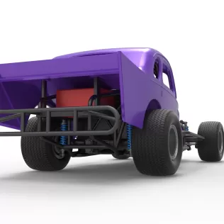 Vintage Dirt Modified stock car Scale 1:25 - Model thumbnail 19