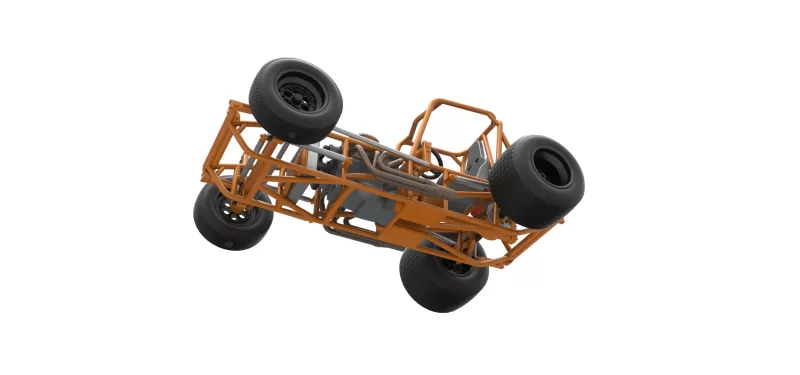 Vintage Sprint car Base Version 2 Scale 1:25 - Model preview 3