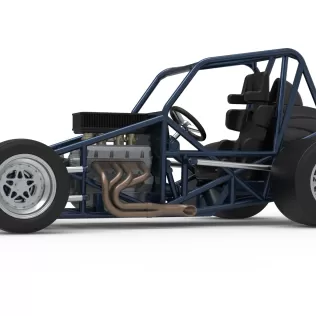 Sprint car Base Version 2 Scale 1:25 - Model thumbnail 2