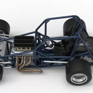 Sprint car Base Version 2 Scale 1:25 - Model thumbnail 10