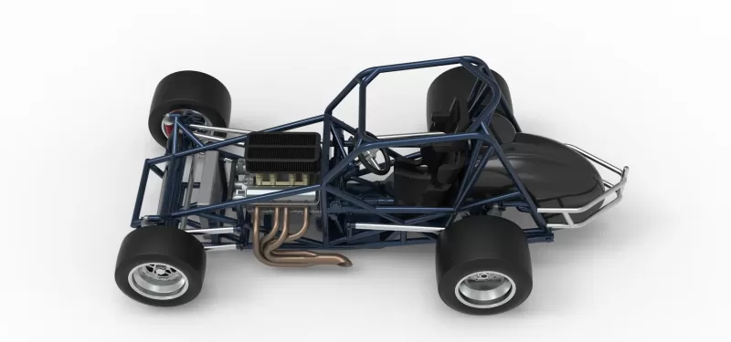 Sprint car Base Version 2 Scale 1:25 - Model preview 10