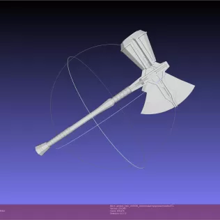 Asgardian Handle Stormbreaker Assembly - Model thumbnail 7