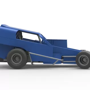 Vintage Dirt Modified stock car Version 2 while turning 1:25 - Model thumbnail 22