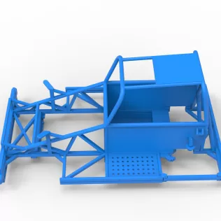 Frame of New Zealand Ministock car Version 3 Scale 1:25 - Model thumbnail 7