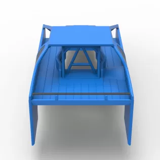 Shell of Northeast Dirt Modified stock car Version 2 Scale 1:25 - Model thumbnail 13