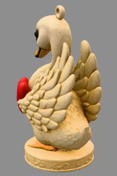 Swan with Heart – STL File | Digital Download - Model preview 4