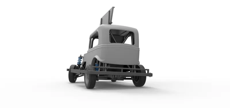 New Zealand Ministock car while turning Scale 1:25 - Model preview 15