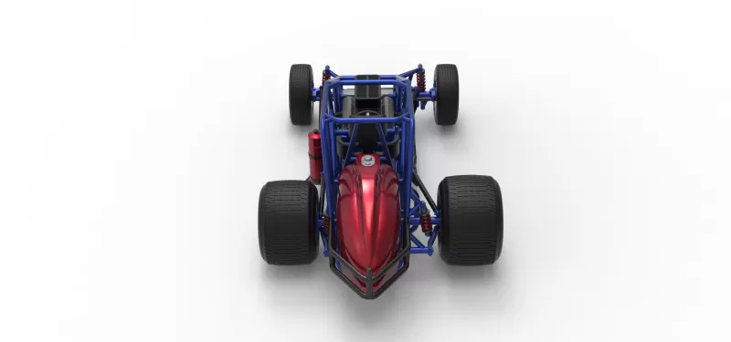 Dirt Silver Crown Car Base Scale 1:25 - Model preview 17