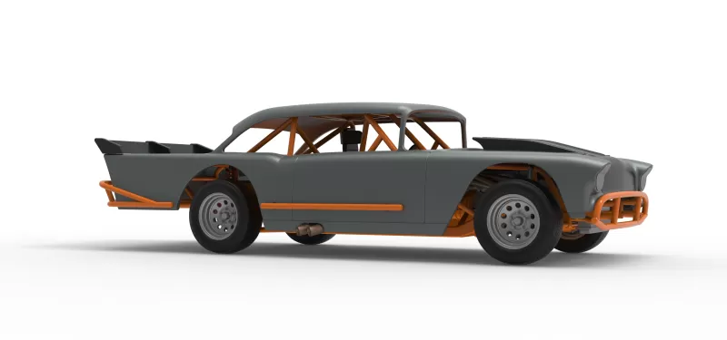 Vintage Dirt Modified stock car Version 9 Scale 1:25 - Model preview 25