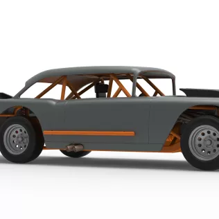 Vintage Dirt Modified stock car Version 9 Scale 1:25 - Model thumbnail 25