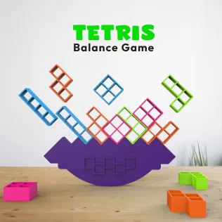 Balance Tetris Game, Family Fun Game, Tower Stacking Puzzle Game