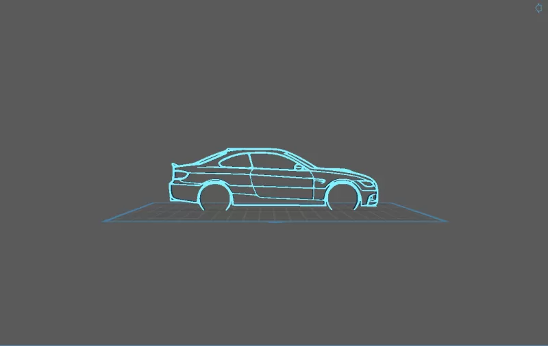 BMW - M3 E92 Wall Art - Model preview 2