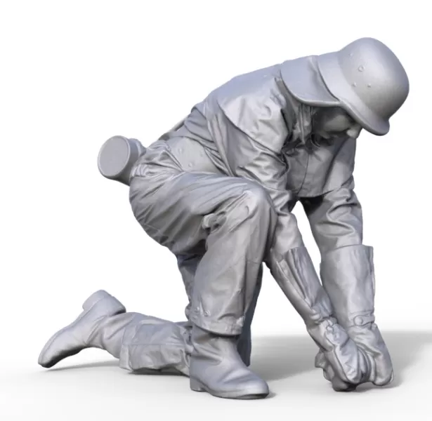 Firefighter figure - Model preview 1