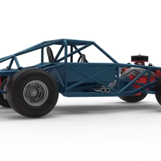 Vintage Dirt late model Race car Base Scale 1:25 - Model thumbnail 21