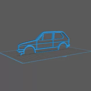 Wolkswagen - Golf 1 Wall Art