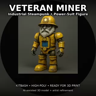 Kitbash Toy Heroes – High-Poly Character Pack (7 Figures) - Model thumbnail 12