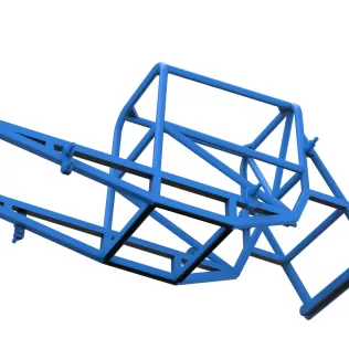 Frame of Vintage Supermodified stock car Version 4 Scale 1:25 - Model thumbnail 3